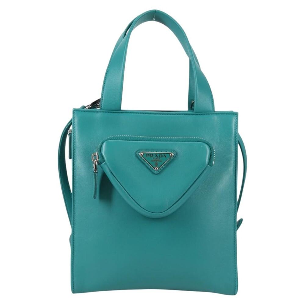Prada Leather Handbag Green